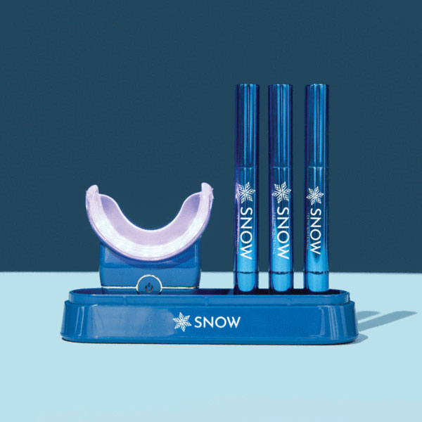 Take action with your At-home Snow Teeth whitening kit.
