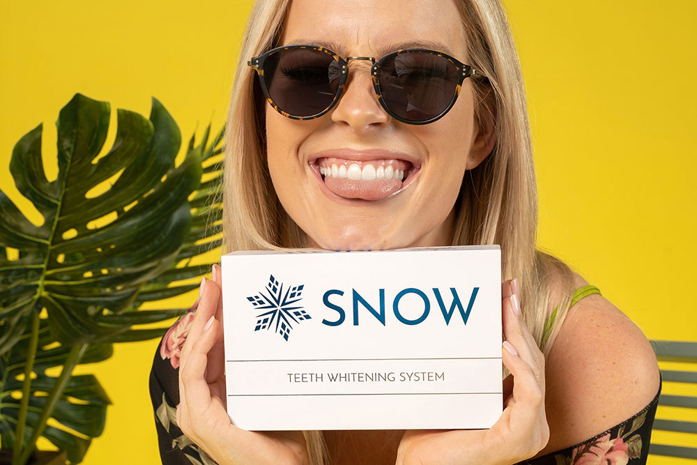 I want to introduce Snow teeth whitening to you
